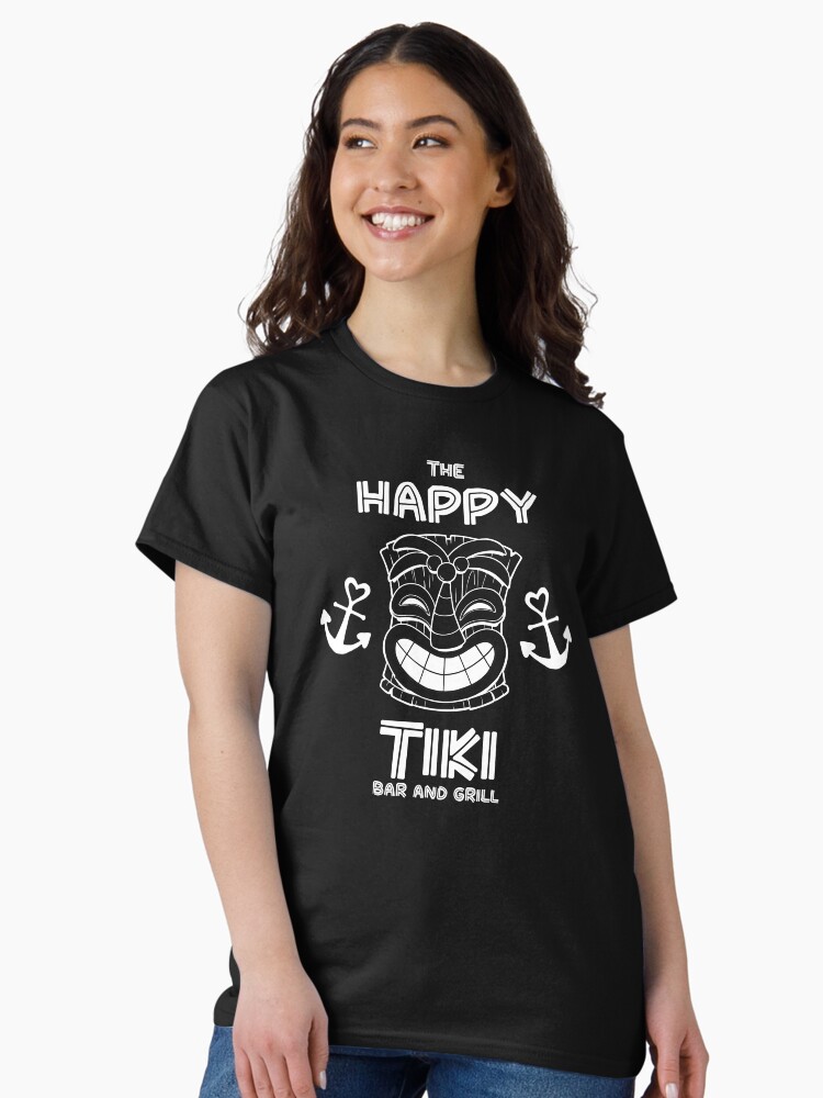 Thumbnail 1 of 7, Classic T-Shirt, The Happy Tiki Bar and Grill designed and sold by spymonkey.