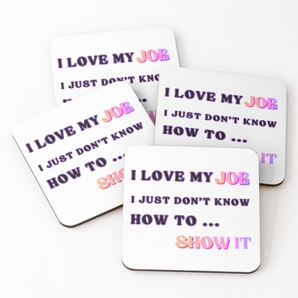 Item preview, Love my job, I love job Essential T-shirt, funny job text  designed and sold by MAGness.