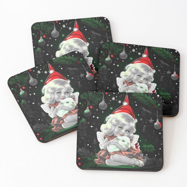 Item preview, Copy of Blonde little girl in christmas hat holding a bunny designed and sold by Valdilana.