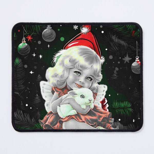 Item preview, Copy of Blonde little girl in christmas hat holding a bunny designed and sold by Valdilana.