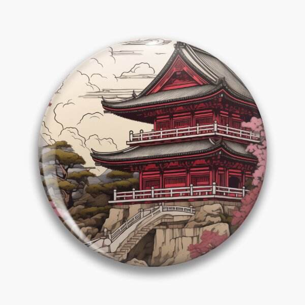 Item preview, Japanese Temple on a Cliff designed and sold by Alexa53.