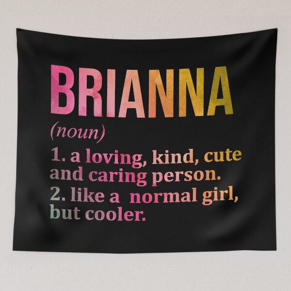 Item preview, Brianna Name Definition in Watercolor designed and sold by XCIV.