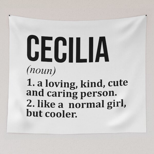 Item preview, Cecilia Name Definition designed and sold by XCIV.
