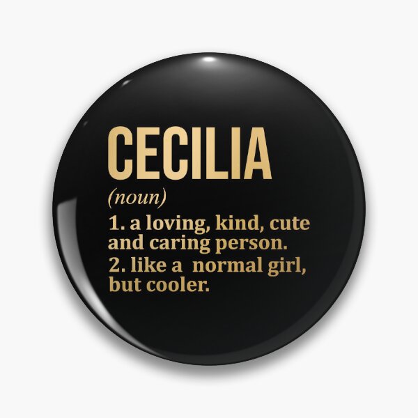 Item preview, Cecilia Name Definition in Gold designed and sold by XCIV.