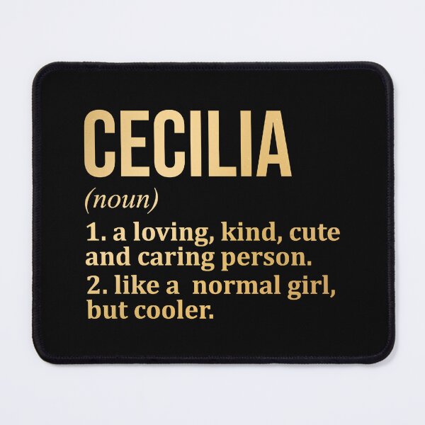 Item preview, Cecilia Name Definition in Gold designed and sold by XCIV.