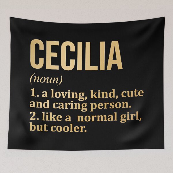 Item preview, Cecilia Name Definition in Gold designed and sold by XCIV.