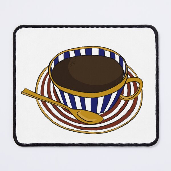 Item preview, cuppa // dark academia aesthetic // handdrawn designed and sold by damnfinecuppa.