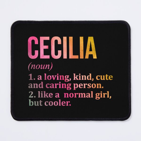Item preview, Cecilia Name Definition in Watercolor designed and sold by XCIV.