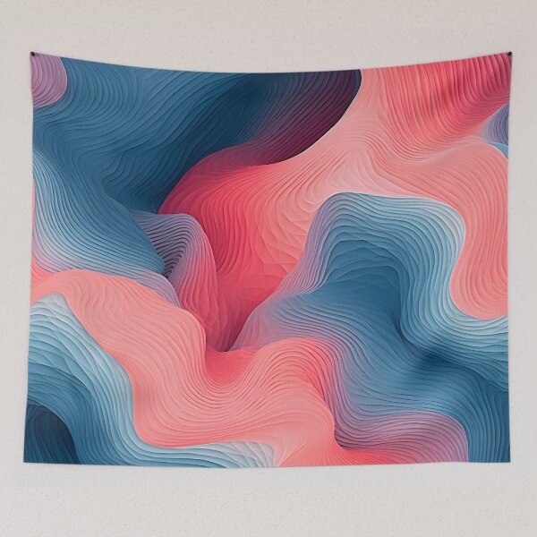 Item preview, Vibrant Geometric Waveforms Art designed and sold by VectorPlace.