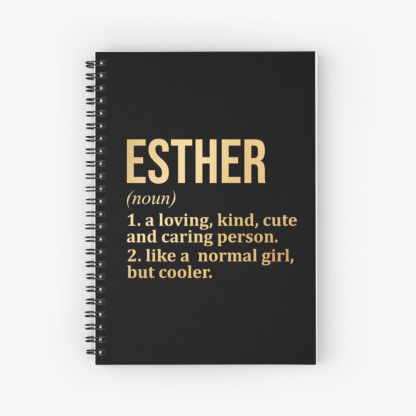 Item preview, Esther Name Definition in Gold designed and sold by XCIV.
