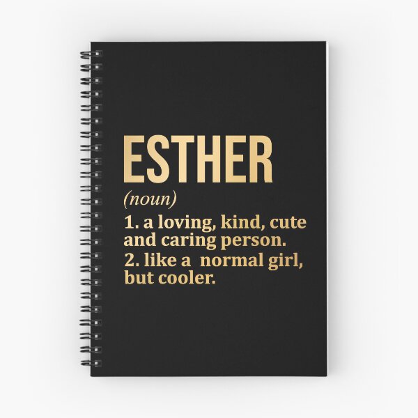 Item preview, Esther Name Definition in Gold designed and sold by XCIV.