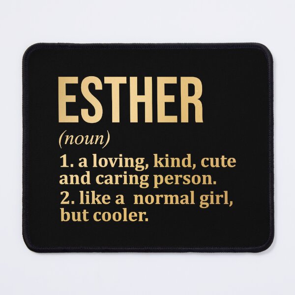 Item preview, Esther Name Definition in Gold designed and sold by XCIV.
