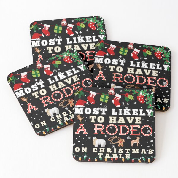 Item preview, Most Likely To Have A Rodeo On Christmas Table designed and sold by emilzalero.