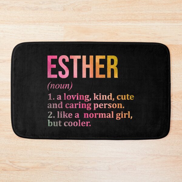 Item preview, Esther Name Definition in Watercolor designed and sold by XCIV.