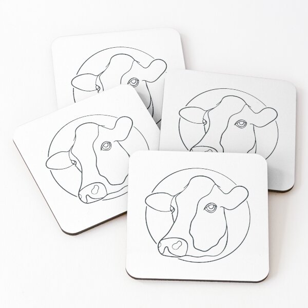 Item preview, Cows creative minimal design for Animal Lovers and Farmers designed and sold by venomousvector.
