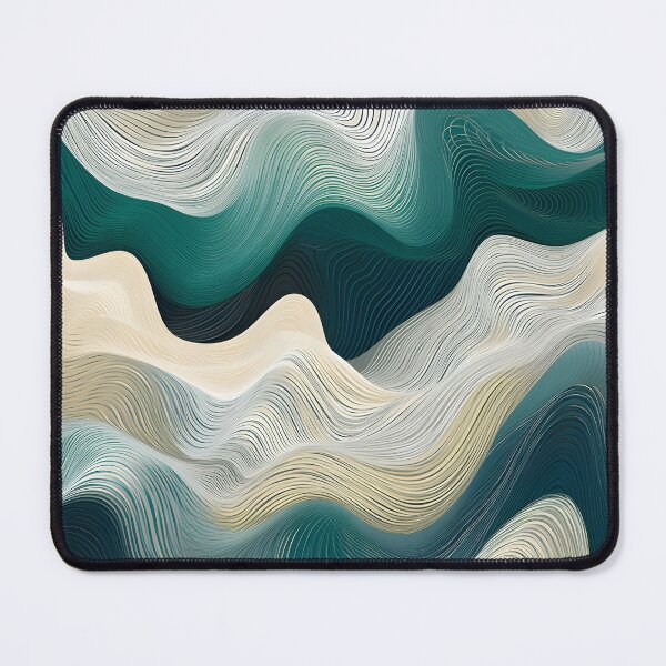 Item preview, Serenity Wave Lines Abstract Illustration designed and sold by VectorPlace.