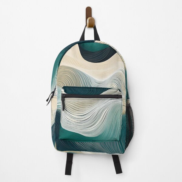 Item preview, Serenity Wave Lines Abstract Illustration designed and sold by VectorPlace.