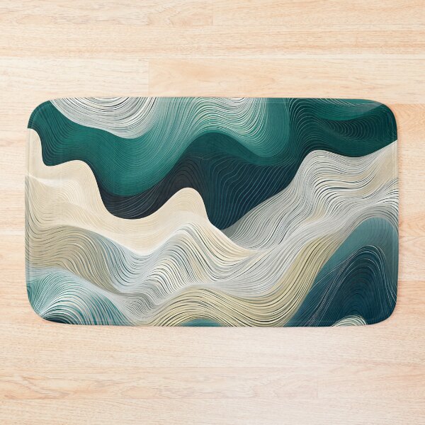 Item preview, Serenity Wave Lines Abstract Illustration designed and sold by VectorPlace.