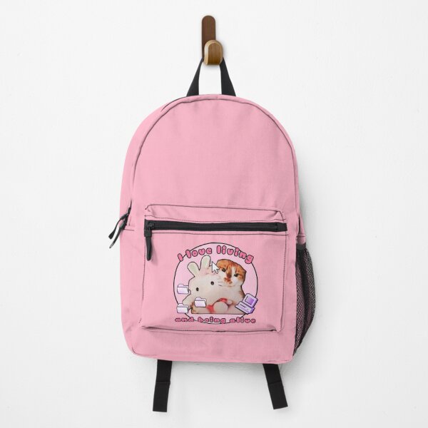 Item preview, I Love Living and Being Alive Sanrio Cat designed and sold by M0useketeer.