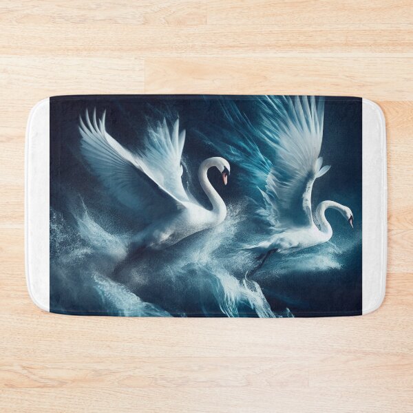 Item preview, swans, midnight dance designed and sold by kathleenjean.