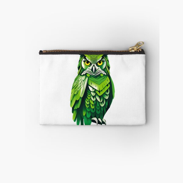 Item preview, Abstract green owl art designed and sold by KorArtStudio.