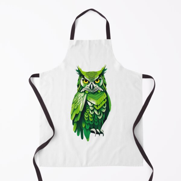 Item preview, Abstract green owl art designed and sold by KorArtStudio.