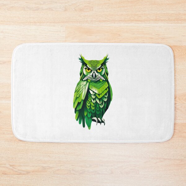 Item preview, Abstract green owl art designed and sold by KorArtStudio.