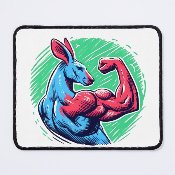 Item preview, Kangaroo Flex - Muscle Hopping Madness designed and sold by Funky Land.