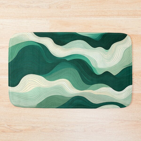 Item preview, Verdant Abstract Terrain Waves designed and sold by VectorPlace.