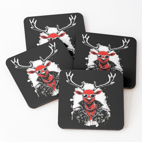 Item preview, Punk Rudolf: Rebel Red-Nose Revolution designed and sold by CosmicBee.