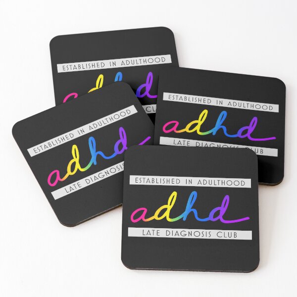 Item preview, ADHD - Late Diagnosis Club designed and sold by JillPillDesign.