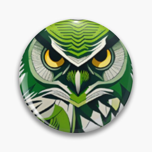 Item preview, Cool Abstract green owl art designed and sold by KorArtStudio.