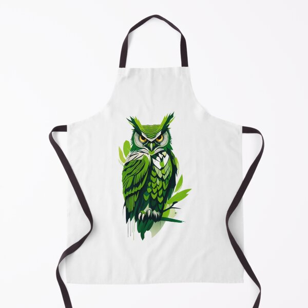 Item preview, Cool Abstract green owl art designed and sold by KorArtStudio.