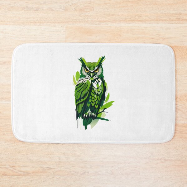 Item preview, Cool Abstract green owl art designed and sold by KorArtStudio.