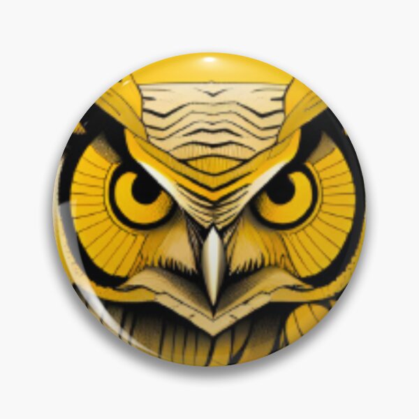 Item preview, Yellow owl art designed and sold by KorArtStudio.