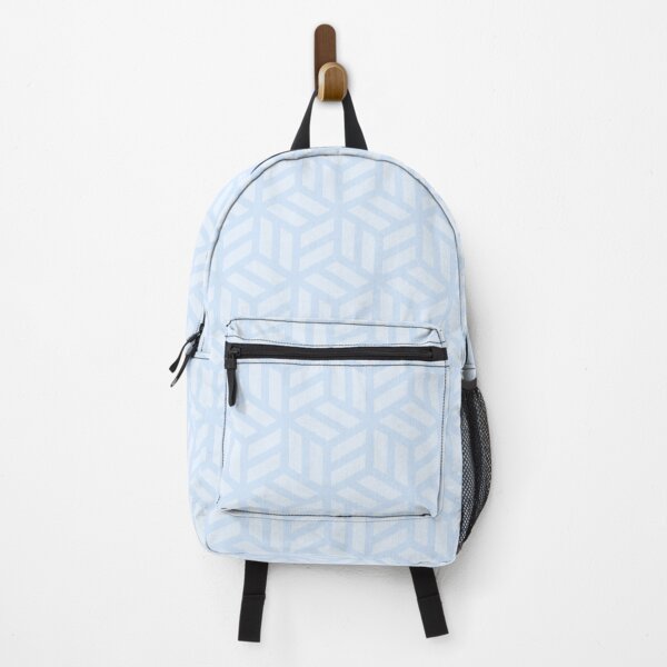 Item preview, Light Blue Cubes Geometric Optical Illusion Tranquil Simple Calming Ice Crystal Pattern designed and sold by PenguinForests.