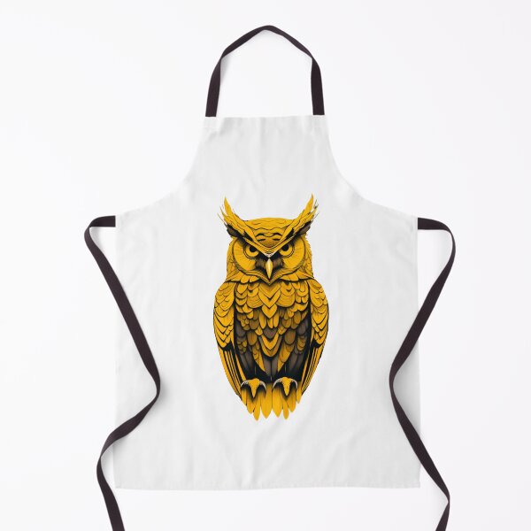 Item preview, Abstract yellow owl art designed and sold by KorArtStudio.