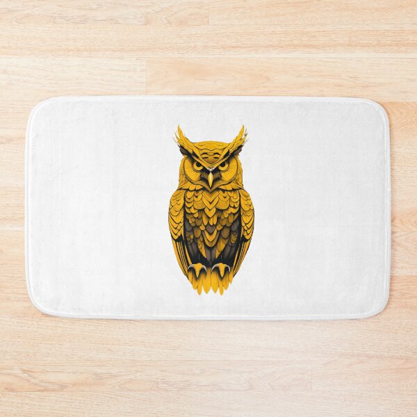 Item preview, Abstract yellow owl art designed and sold by KorArtStudio.