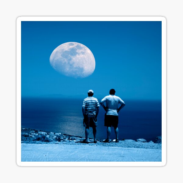 Item preview, Men watching the Moon (C024/7263) designed and sold by SciencePhoto.