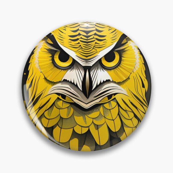 Item preview, Cool Abstract yellow owl art designed and sold by KorArtStudio.
