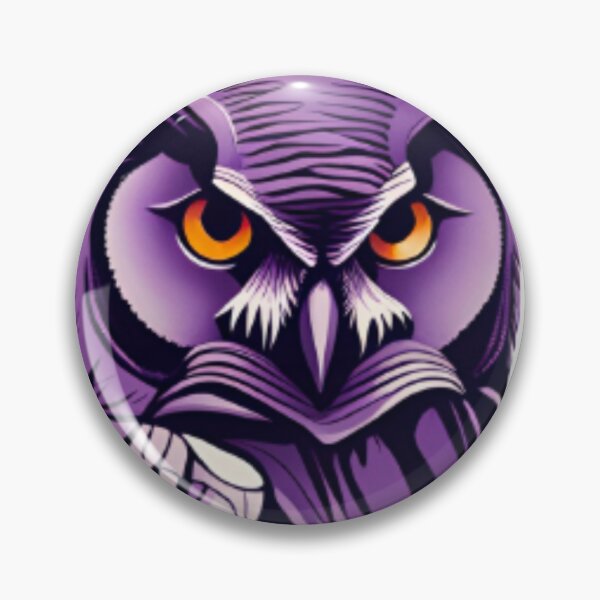 Item preview, Purple owl art designed and sold by KorArtStudio.
