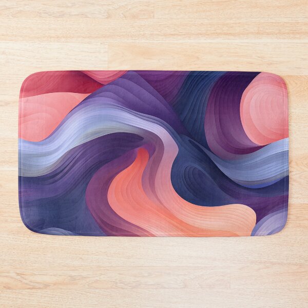 Item preview, Abstract Swirls: Coral Meets Indigo designed and sold by VectorPlace.