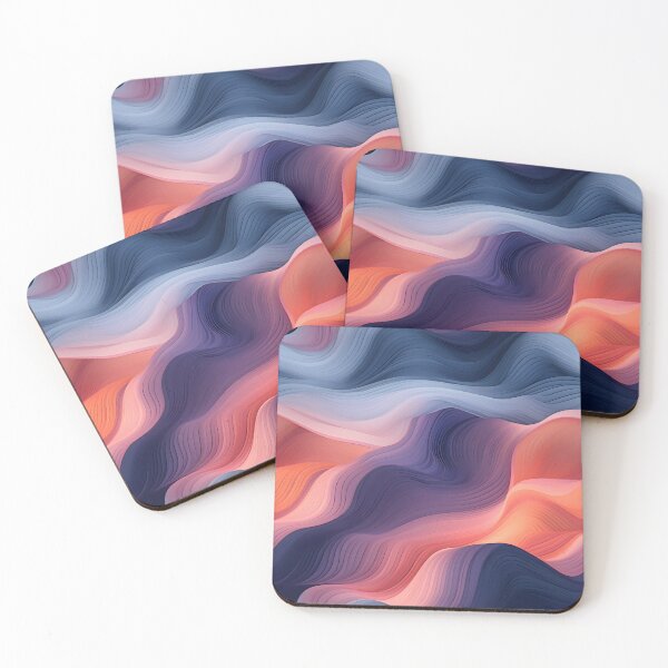 Item preview, Sunset Hues in Oceanic Curves Abstract designed and sold by VectorPlace.