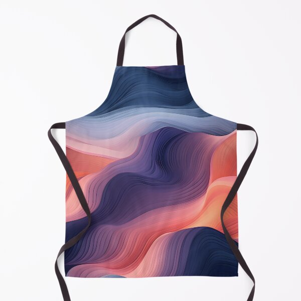 Item preview, Sunset Hues in Oceanic Curves Abstract designed and sold by VectorPlace.