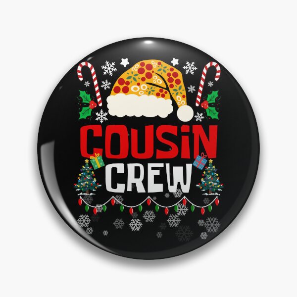 Item preview, Cousin Crew Santa Pizza Hat Family Group Matching Pajamas Party Christmas Squad designed and sold by LittleZea.