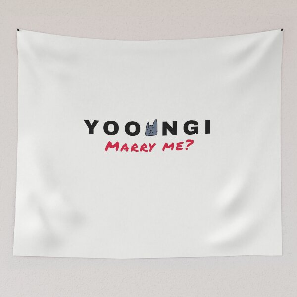 Item preview, Yoongi Marry me meme, BTS Agust D, Suga, Min Yoongi with Cat / Classic Black and red designed and sold by SoloAutenica.