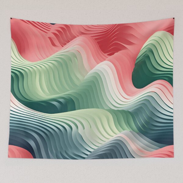Item preview, Sculpted Waves: A Synthesis of Petal and Leaf designed and sold by VectorPlace.
