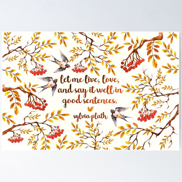 Item preview, Sylvia Plath birds designed and sold by wordwings.