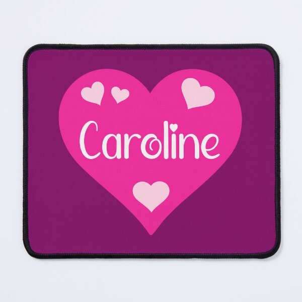 Item preview, Caroline Name Pink Heart  designed and sold by Jeallan Designs.