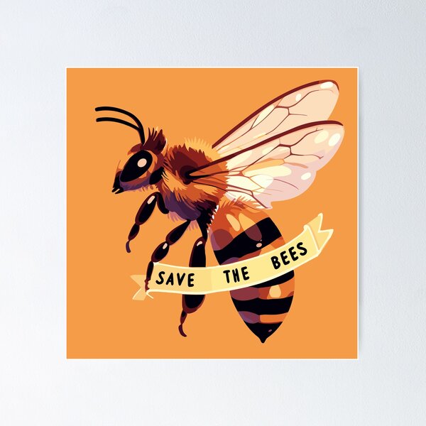 Item preview, Save the bees designed and sold by TomFrontierArt.